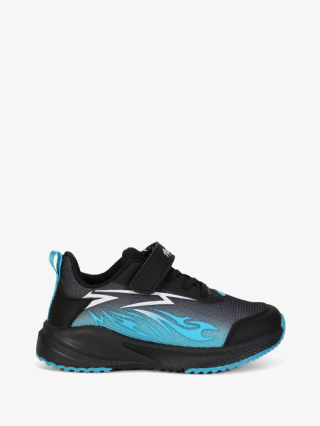 Buty sportowe #G1855P czarno-pomarańczowe