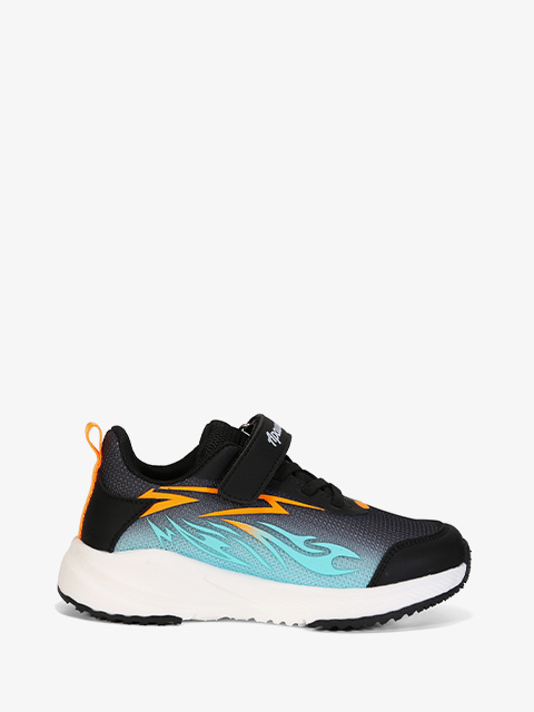 Buty sportowe #G1855P czarno-pomarańczowe Buty sportowe #G1855P czarno-pomarańczowe