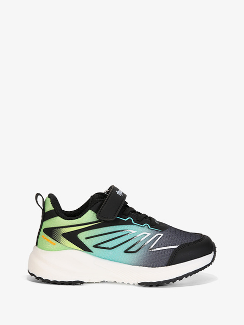 Buty sportowe #G1865P czarno-zielone Buty sportowe #G1865P czarno-zielone