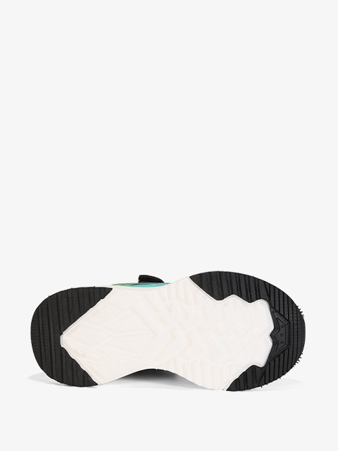 Buty sportowe #G1865P czarno-zielone Buty sportowe #G1865P czarno-zielone